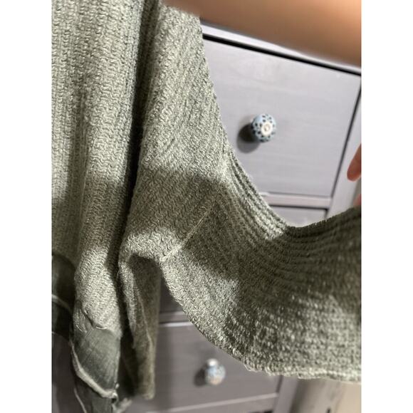 Belle France Sweater Mohair Blend Top XL Embroidery Silk Trim Deep Green Italy - Picture 4 of 7